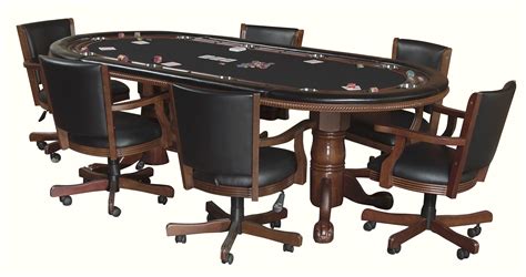 home poker table and chairs set
